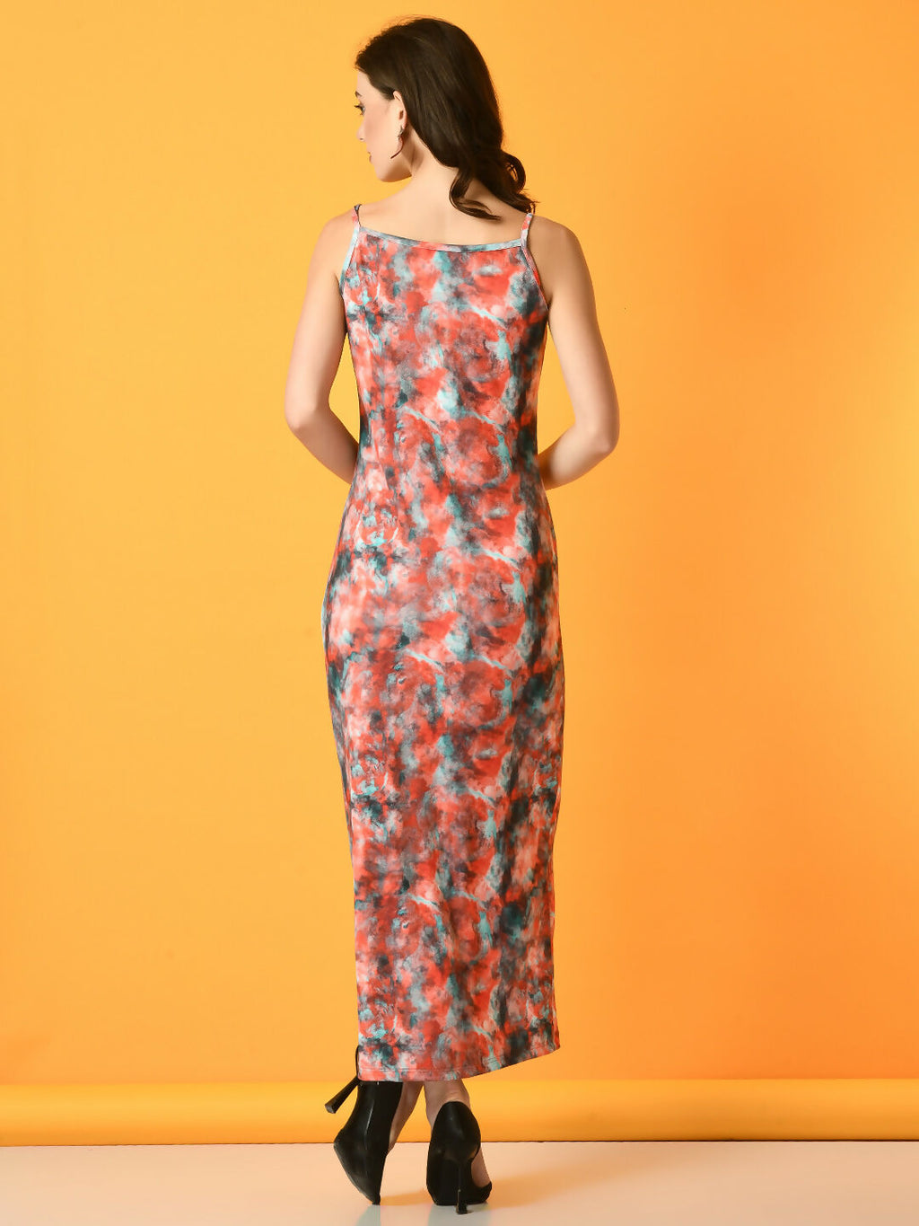 Myshka Women's Multi Printed Party Dress