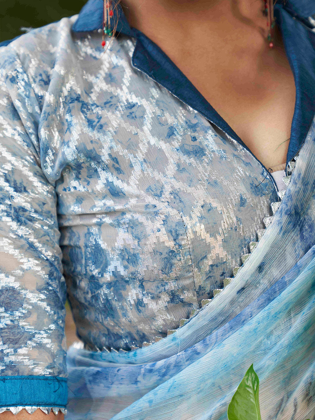 Tikhi Imli Tie and Dye Chiffon Saree