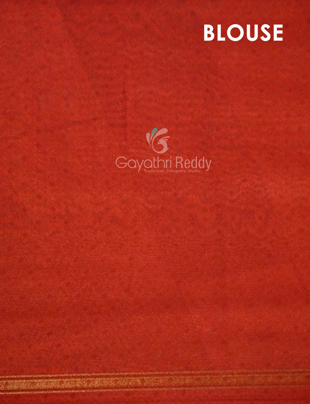 Shades of Dark Navy Blue With Orange Blouse Creeper Design Semi Chanderi Saree By Gayathri Reddy Designer Studio