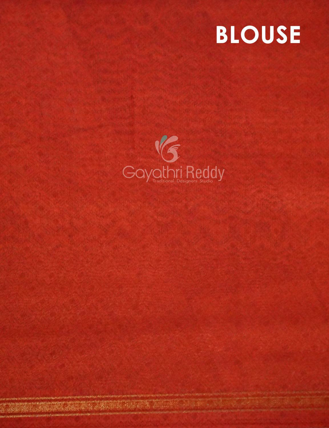 Shades of Dark Navy Blue With Orange Blouse Creeper Design Semi Chanderi Saree By Gayathri Reddy Designer Studio