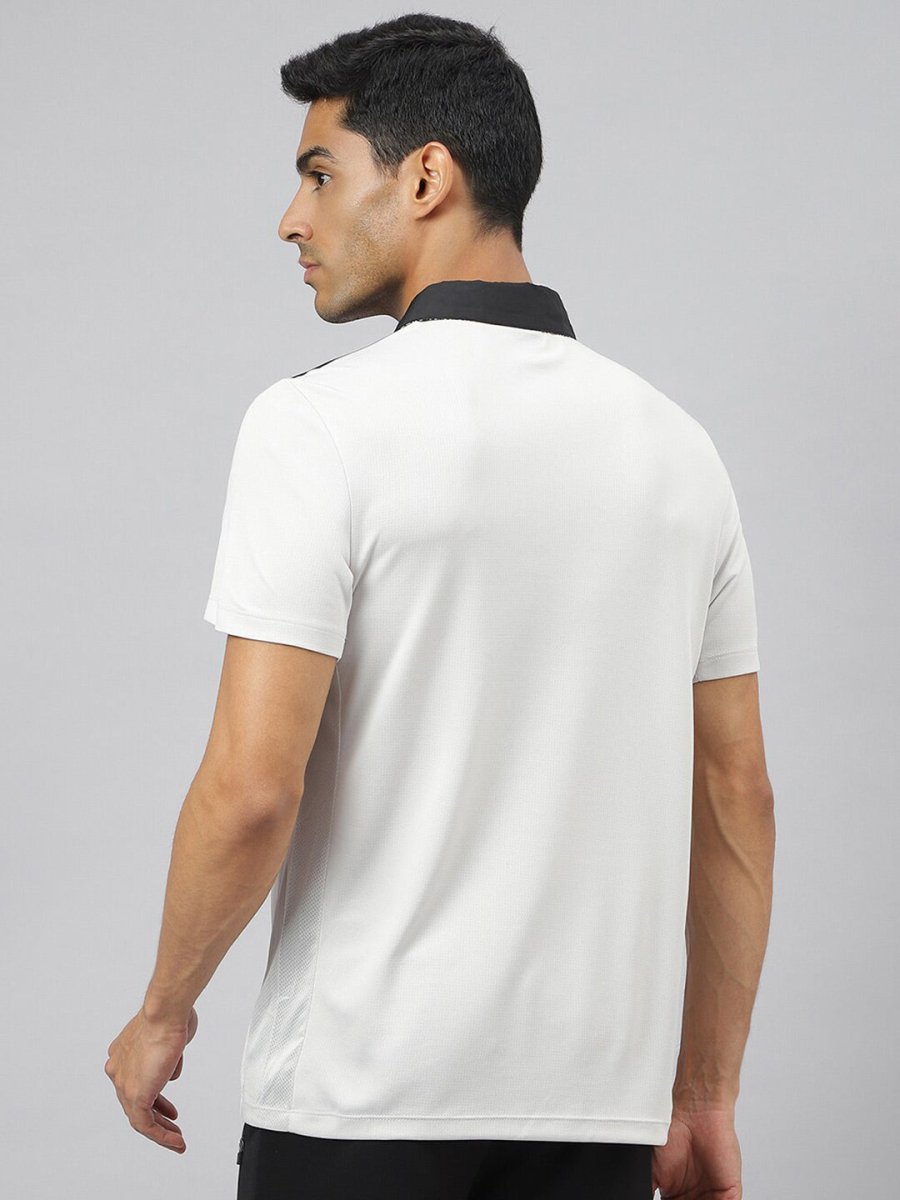 Alcis Men Train-Tech Anti-Static Slim-Fit Training Polo T-Shirt