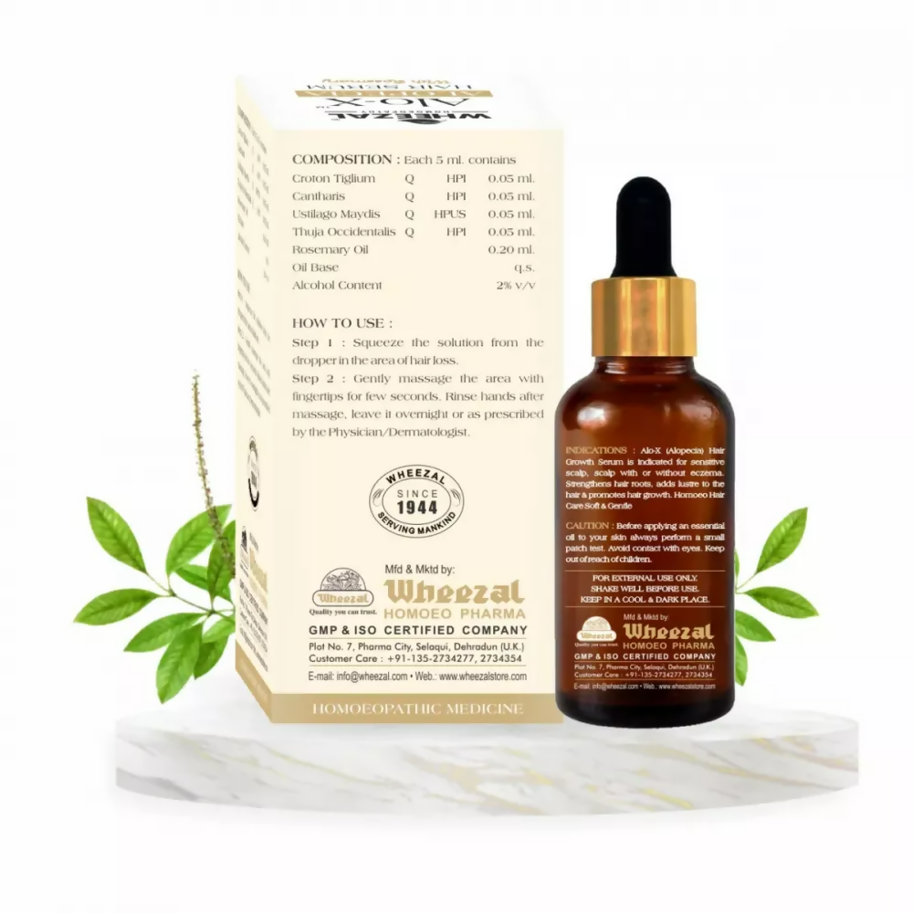 Wheezal Alo-X Alopecia Hair Serum