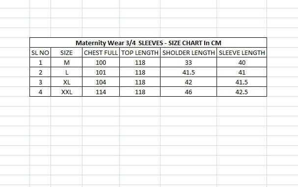 Manet Three Fourth Maternity Dress Floral Print With Concealed Zipper Nursing Access - Red
