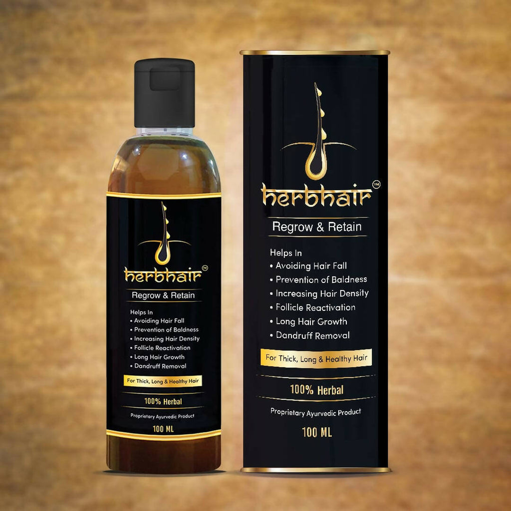 HerbHair Pure Herbal Regrow and Retain Hair Oil