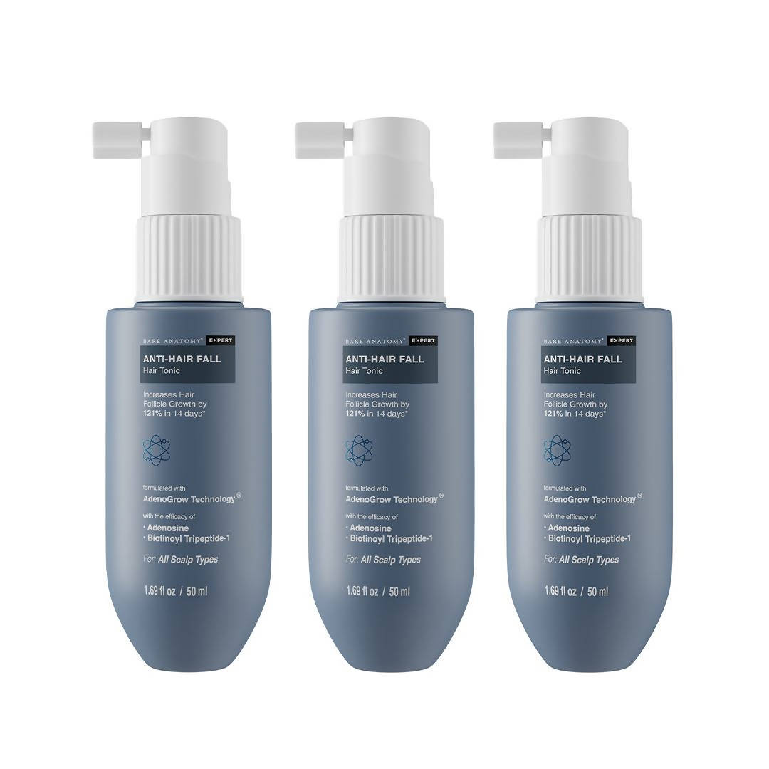Bare Anatomy Expert Anti Hair-Fall Tonic Helps in 121% Growth in 14 days with Biotin, Adenosine