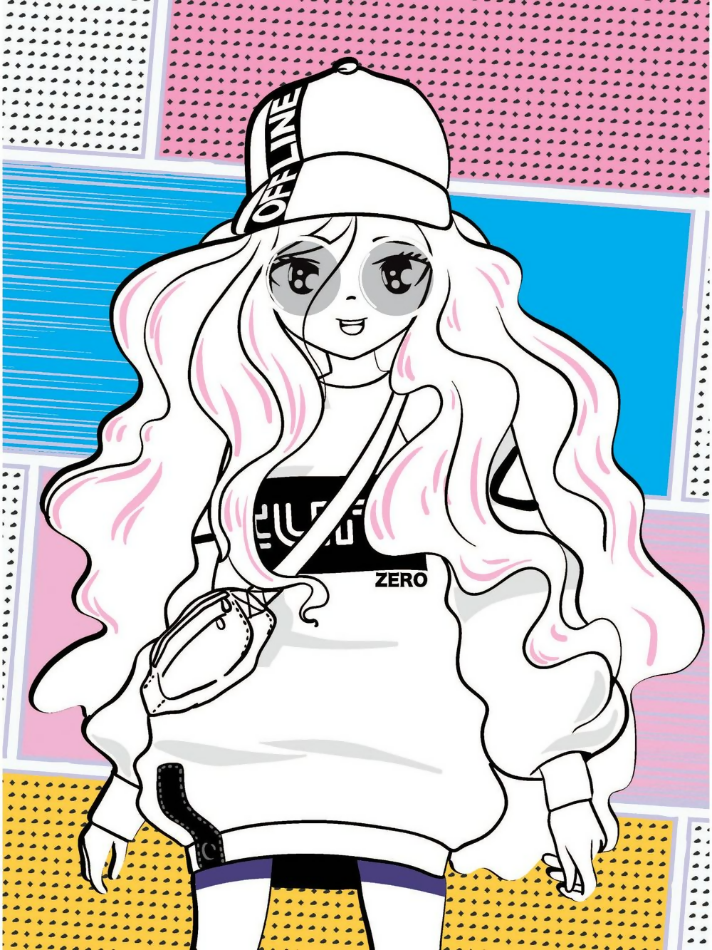 Dreamland Publications Colour Your Own Manga Book 4 With Free Manga Colouring Poster For Kids