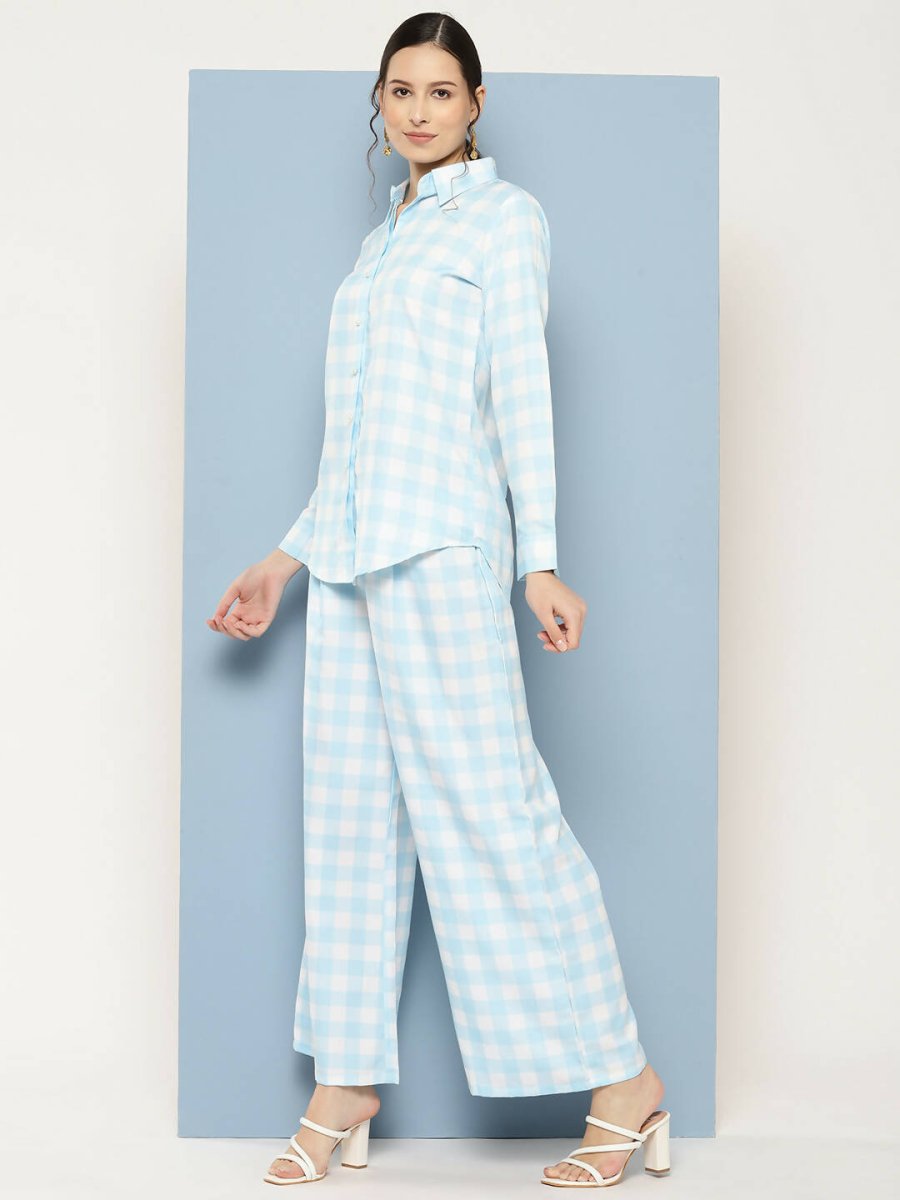 Ahalyaa Womens Co-ords - Blue