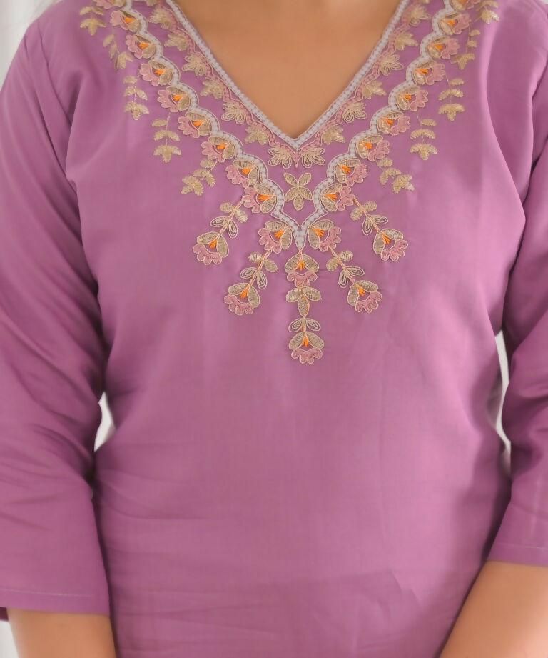 Ethnic Festive Wear Viscose Chanderi Pink Stitched Suit With Dupatta - Tanisha