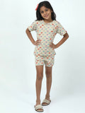 Chilins Kids Boys Girls Cotton Co-ord set Printed