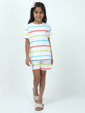 Chilins Kids Boys Girls Cotton Co-ord set Printed