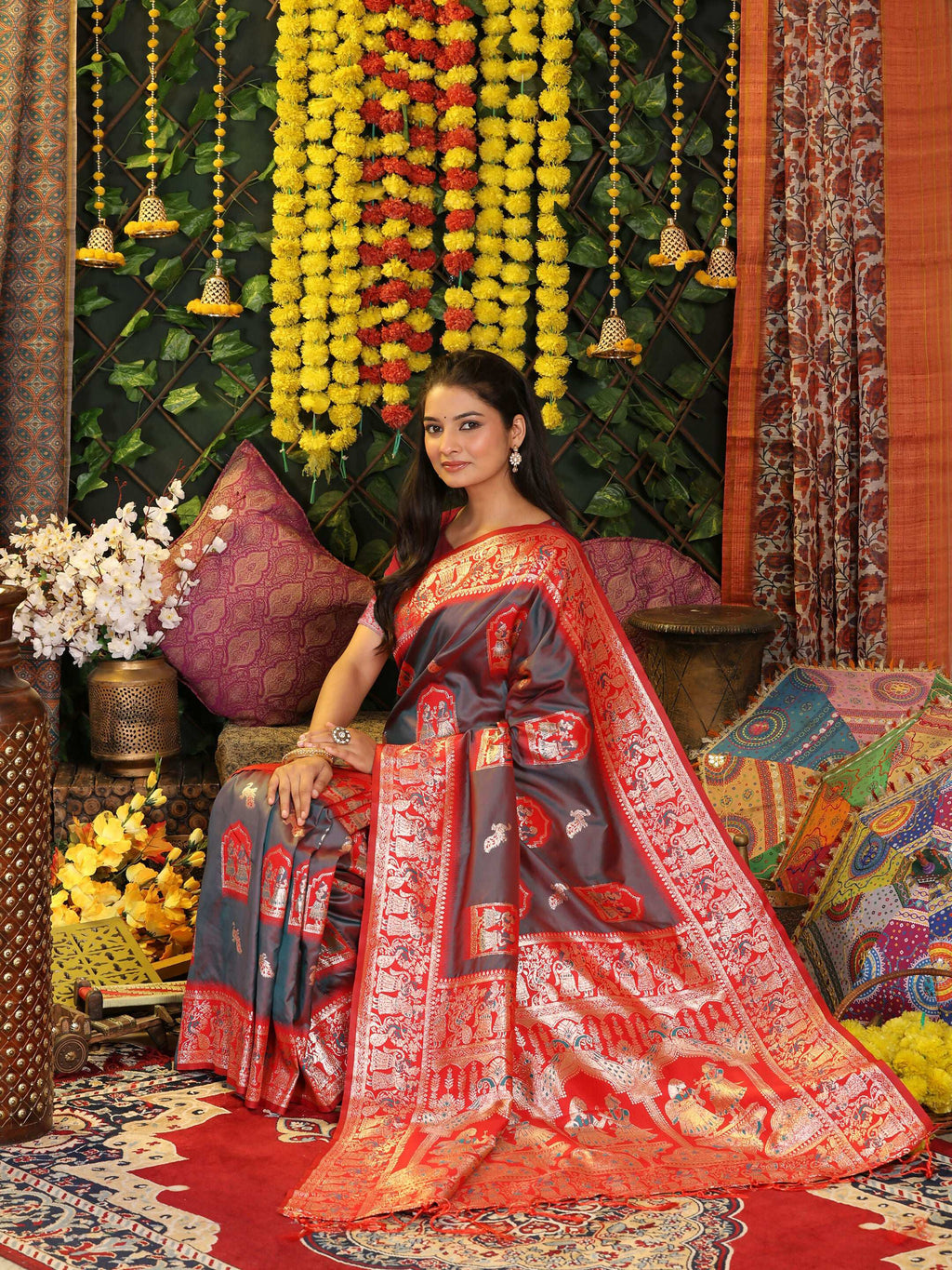 Shree Shyam Fashion Silk Grey Saree