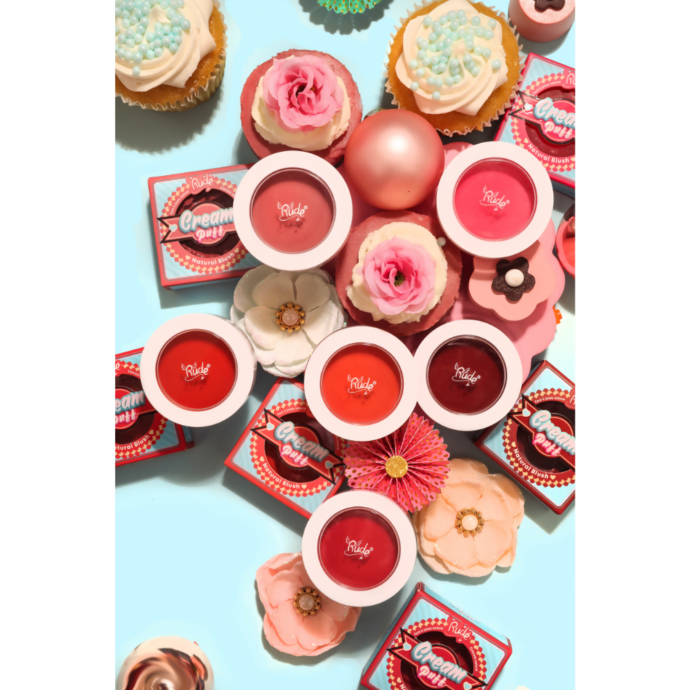 Rude Cosmetics Cream Puff Natural Blush - Cake Pop