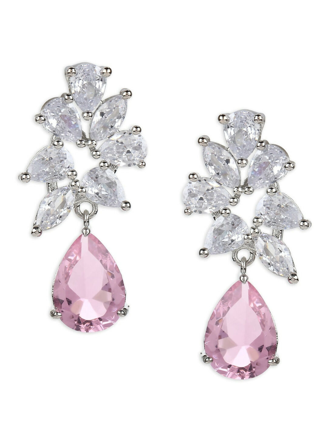 Champagne Stone Earrings- Ruby Raang