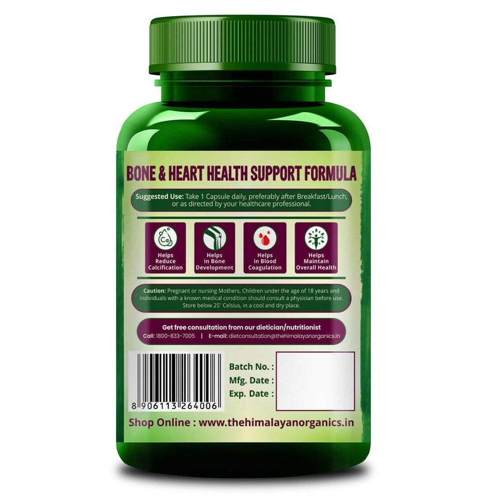 Himalayan Organics Plant Based Vitamin K2 Capsules