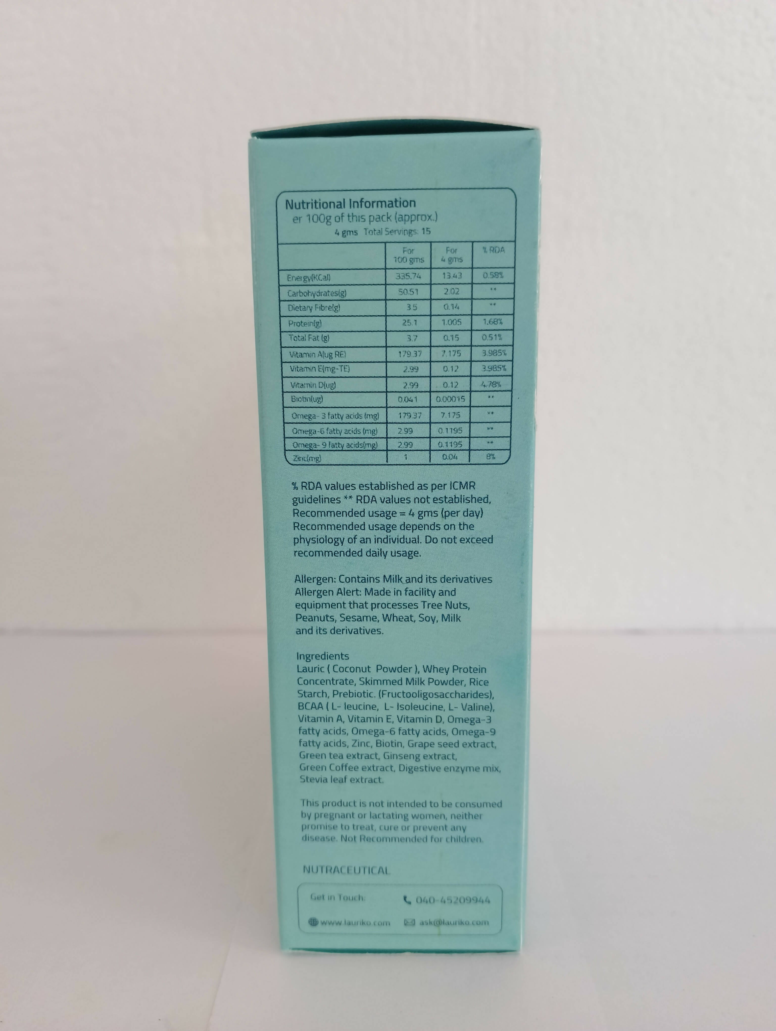 Laurik Hair Growth Supplement For Men For Anti Hair Fall And Strengthen Hair Follicle - Vanilla