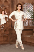 Joban Fashion Cotton Beige Color Kurta Set