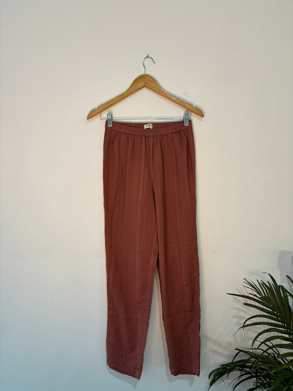 trueBrowns Pink Gauze Dobby Co-ord Set