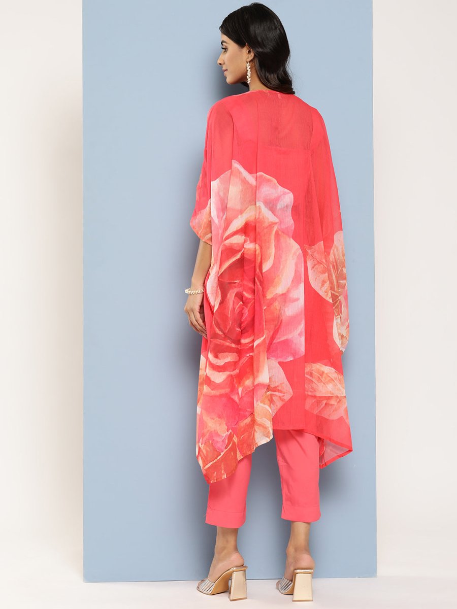 Ahalyaa Women Top with Palazzos & Shrug