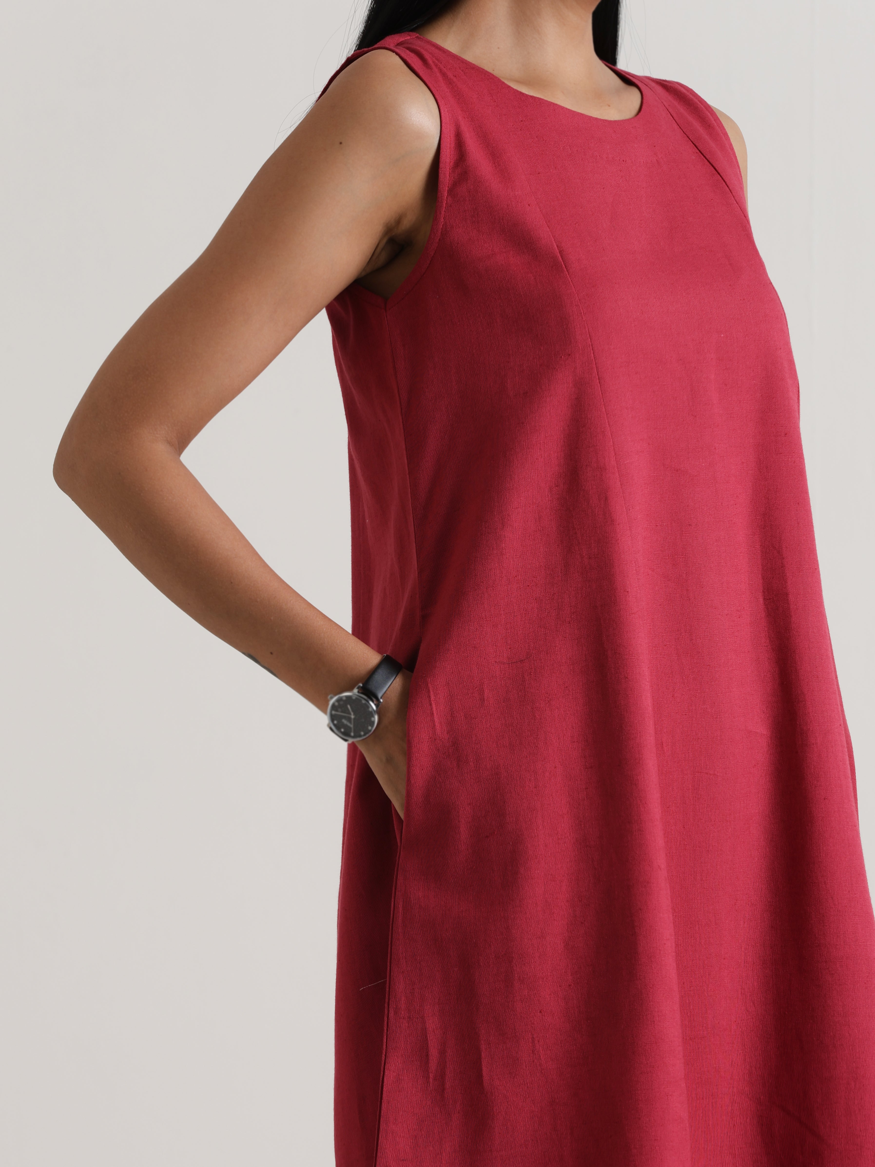 trueBrowns Honey Red Panelled Co-ord Set