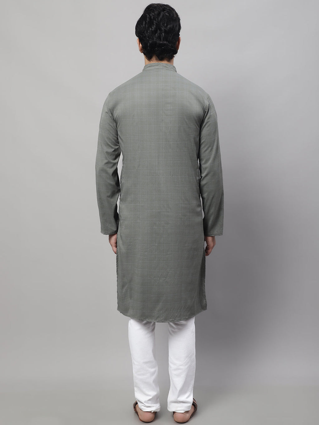 Even Apparels Multi Pure Cotton Kurta With Band Collar