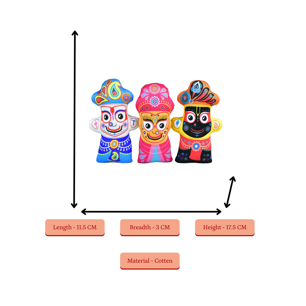 Sowpeace Stitched Cotton Jagannath Trio