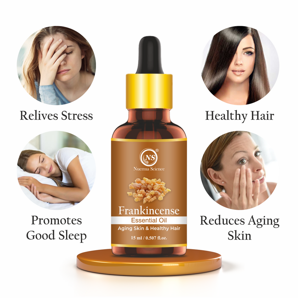 Nuerma Science Frankincense Essential Oil For Anti-Acne, Hair Care & Aromatherapy