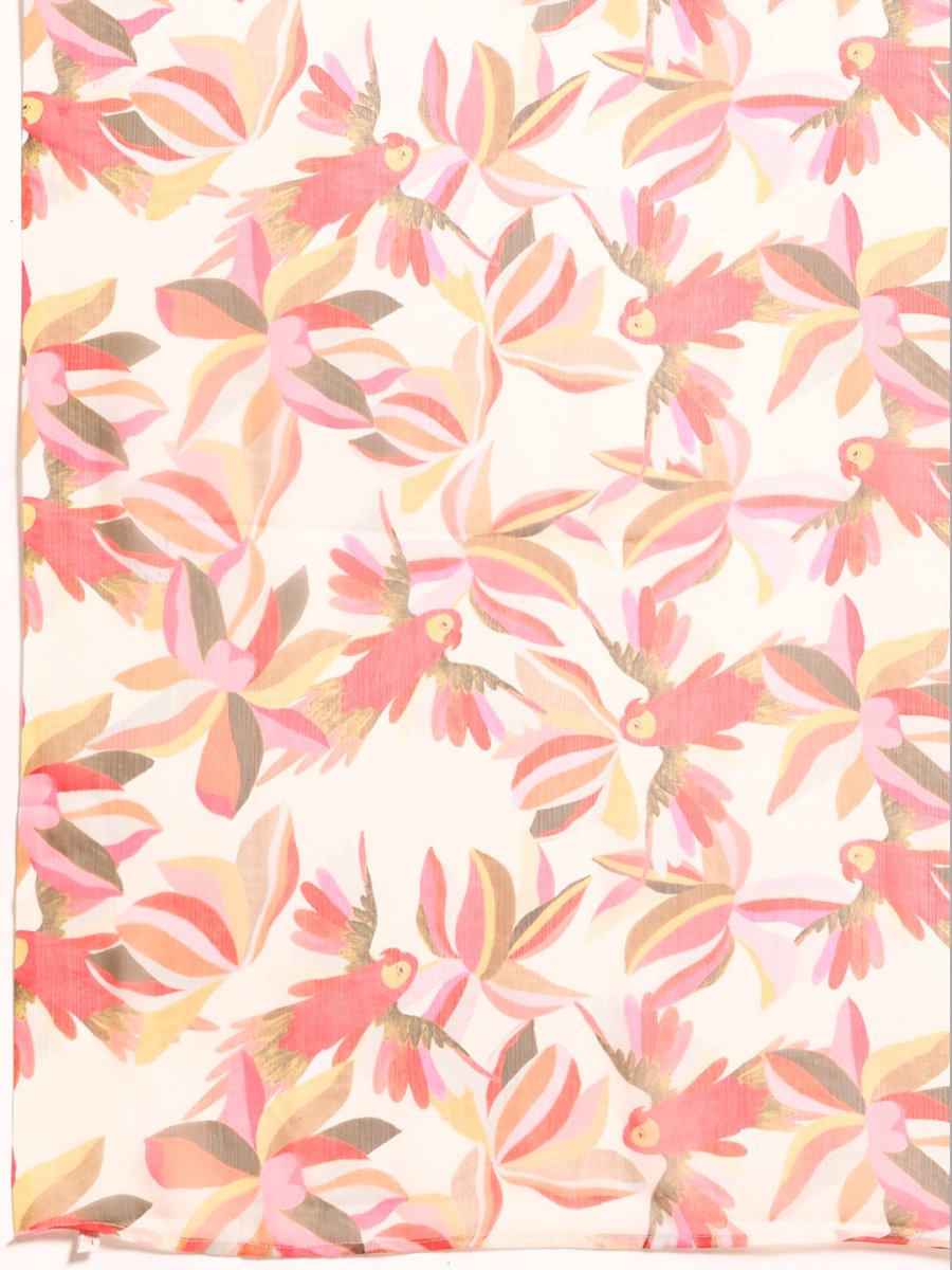 Ahalyaa Floral Poly Chiffon Saree