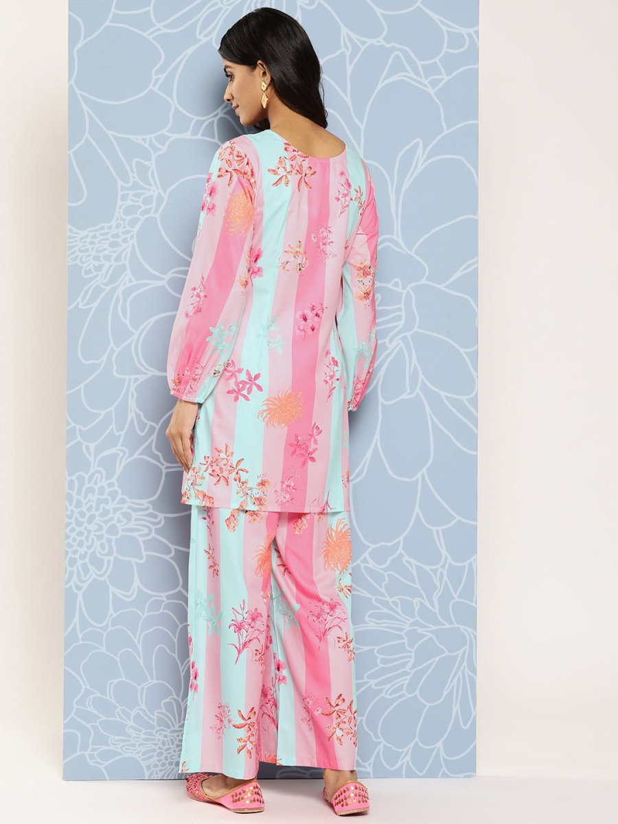 Ahalyaa Striped Ethnic Co-Ords