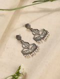 trueBrowns Silver Jaali Earrings