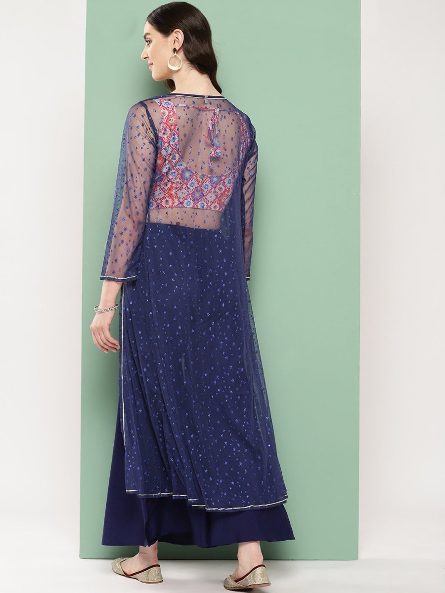 Ahalyaa Printed Ethnic Co-Ords with Shrug