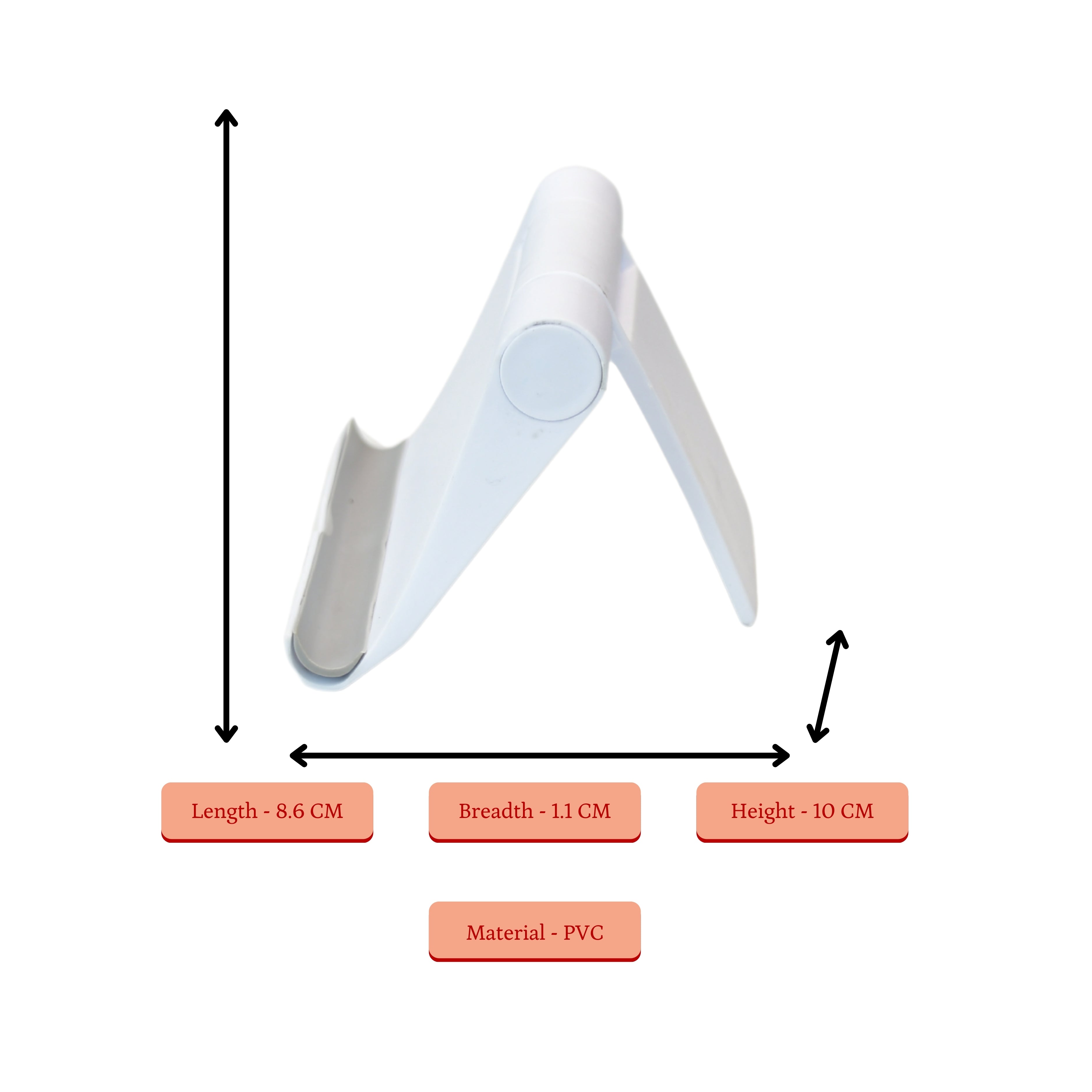 Sowpeace / Adjustable White Tablet Stand | Trendy Desk Accessory