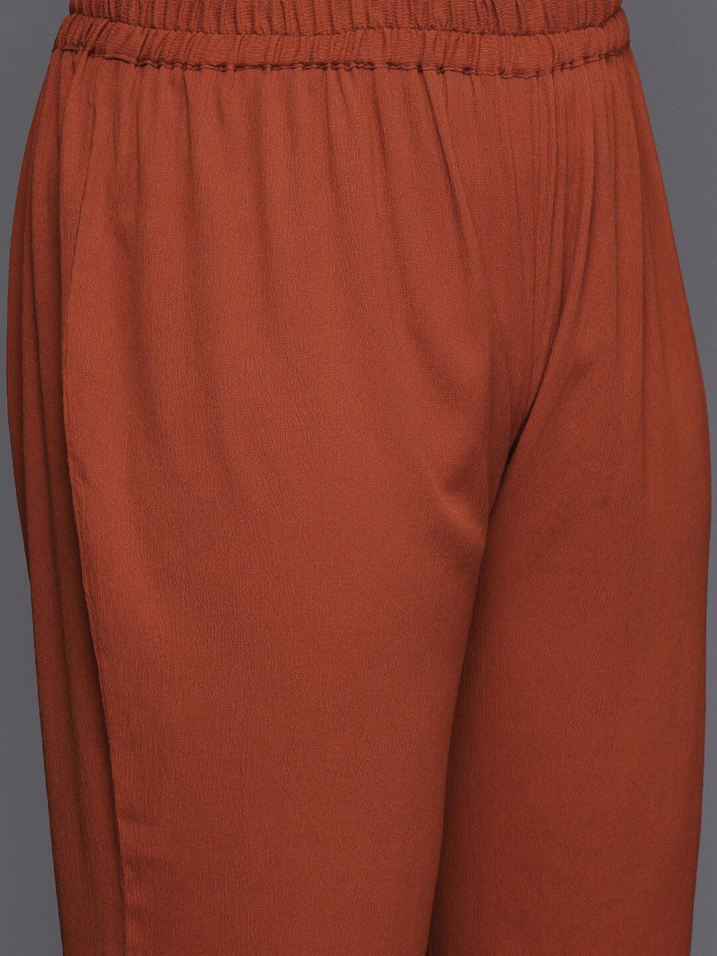 Sztori Plus Size Mandarin Collar Straight Kurta With Trouser