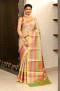 Joban Fashion Multicolor Saree Tissue Rainbow Digital And Embroidery