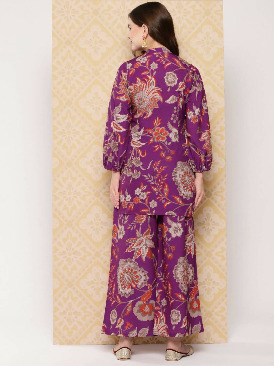 Ahalyaa Women's Traditional Wear Co-ods - Purple