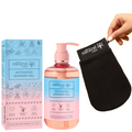 Natural Vibes Deep Cleanse & Exfoliating Routine - Shower Gel Body Wash & Scrubbing Glove