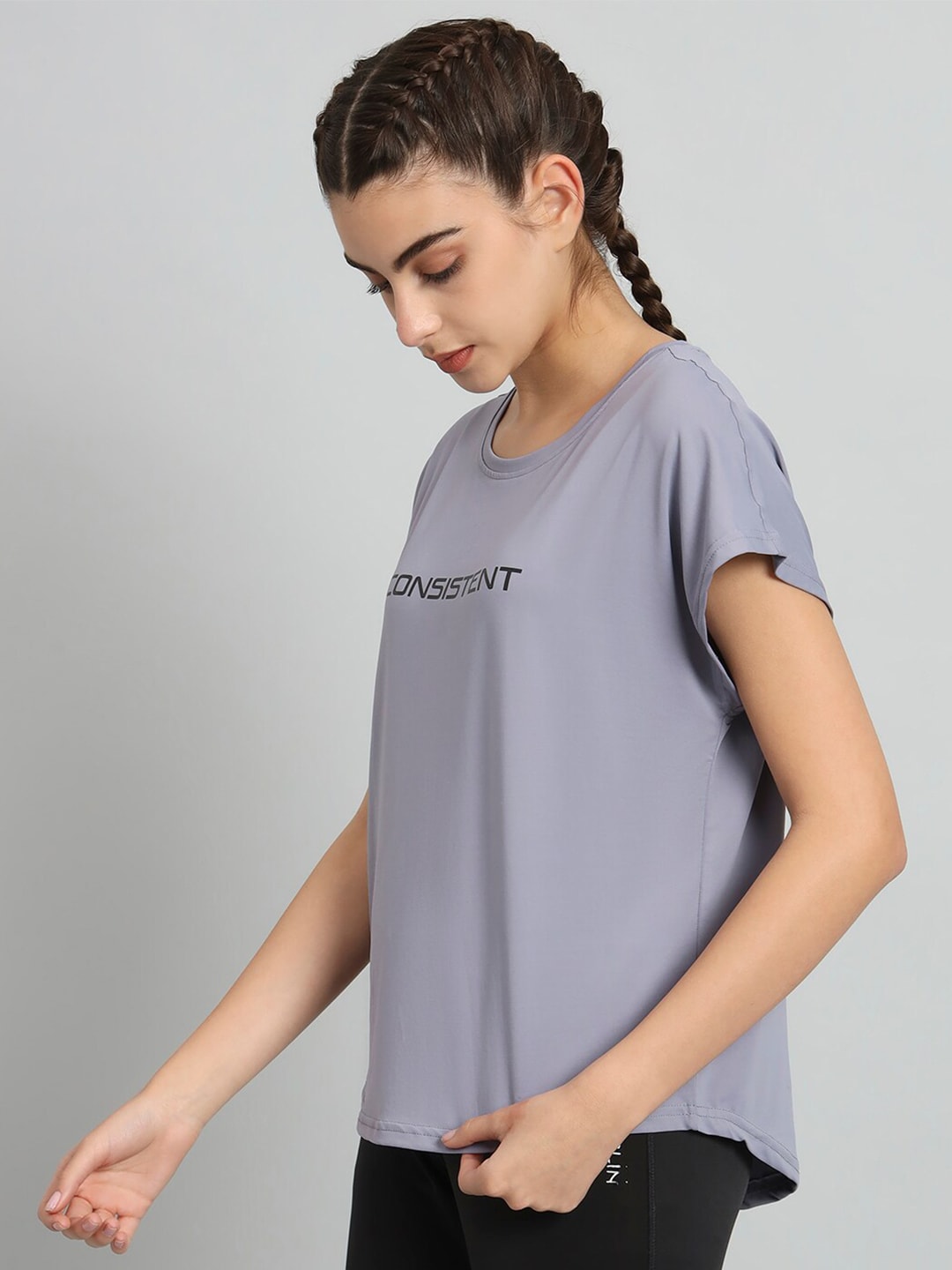 MKH Typography Printed Extended Sleeves Relaxed Fit Dri-FIT T-shirt