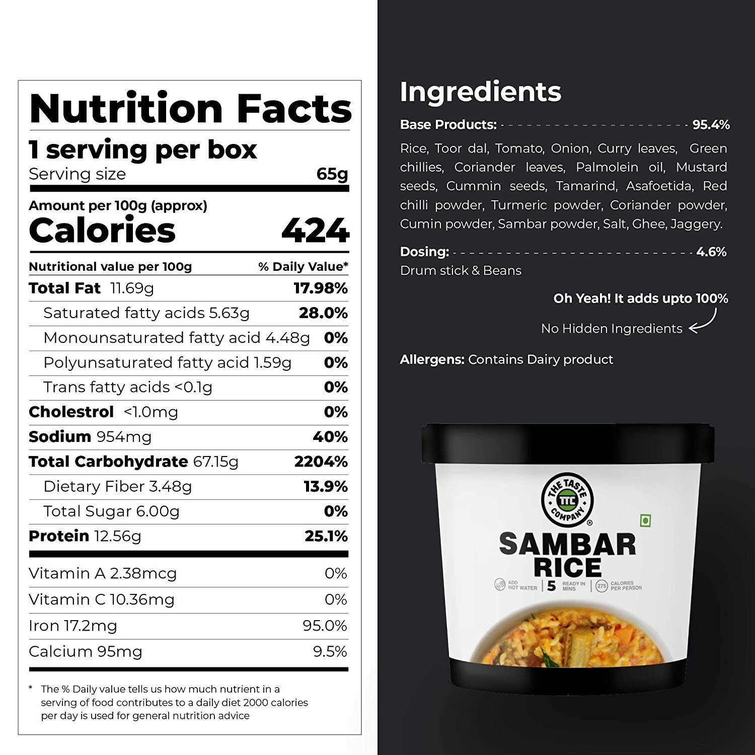 The Taste Company Sambar Rice
