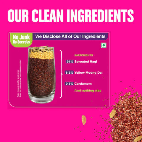 Early Foods Organic Moong & Sprouted Ragi Porridge Mix