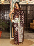 Shree Shyam Fashion Maroon Silk Saree