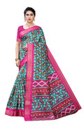 Vamika Rama Green Linen Jari Border Saree (JANKI RAMA)