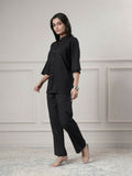 Joban Fashion Women's Black Top With Pant
