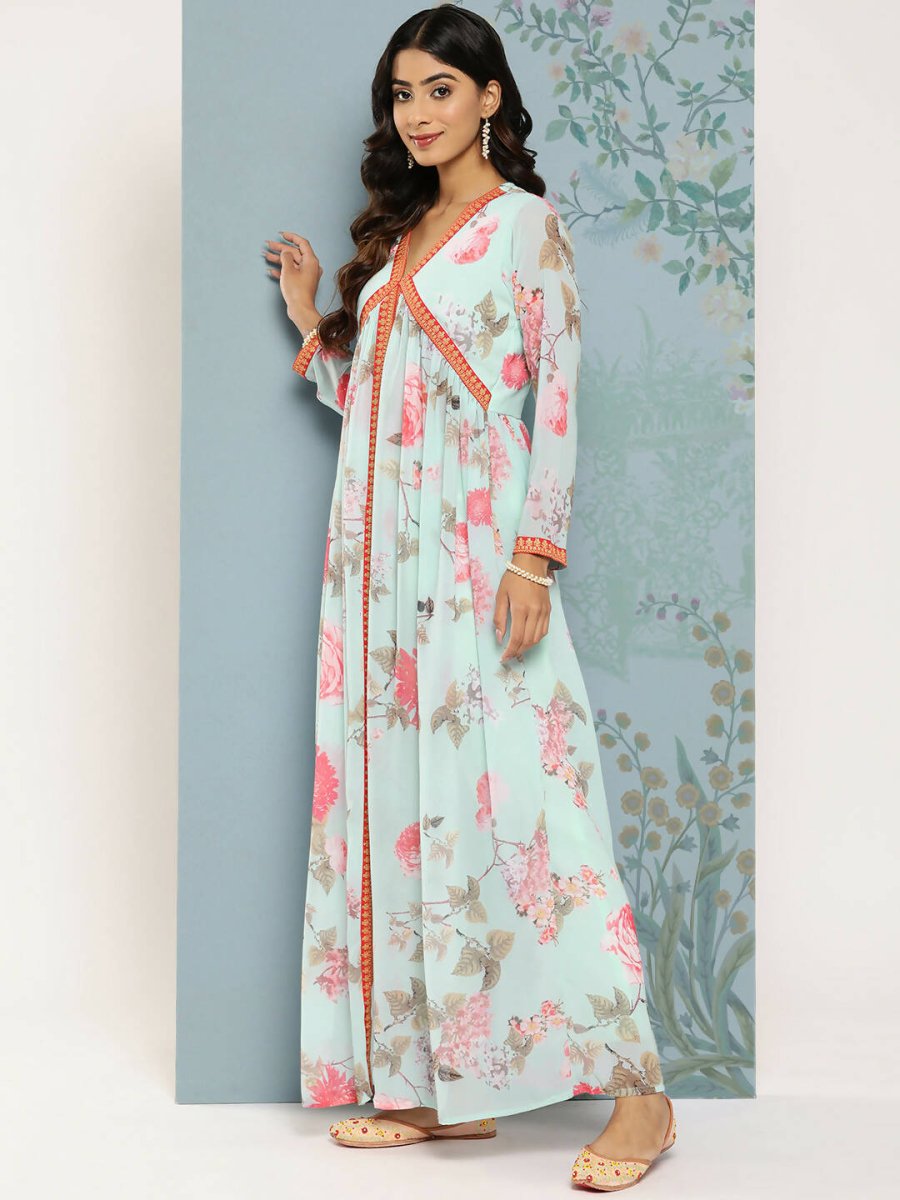 Ahalyaa Women's Traditional wear Kurta Set - Blue