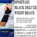 Sport Aid Black Deluxe Wrist Left Medium