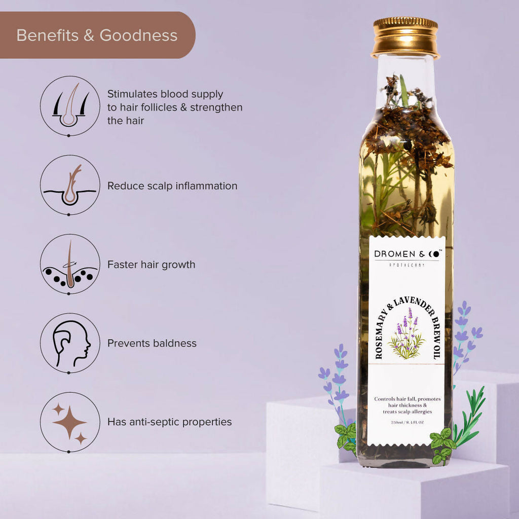 Dromen & Co Rosemary & Lavender Brew Hair Oil