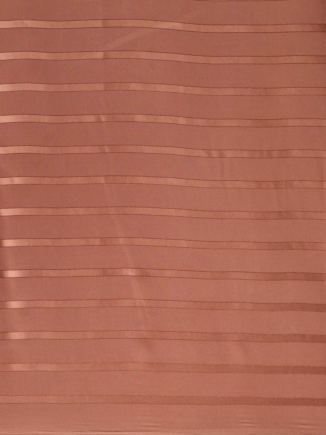Saree Mall Brown Striped Satin Saree