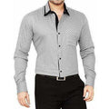 Men's Cotton Casual Polka Printed Shirt