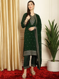 Stylee Lifestyle Green Georgette Embroidered Suit Set