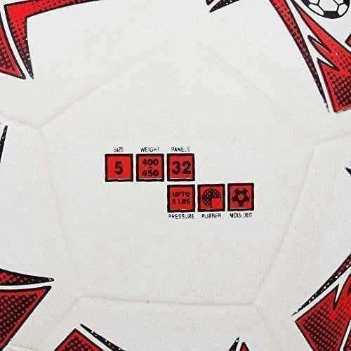 Cosco Roma Foot Ball, Size 5 (White/Red)