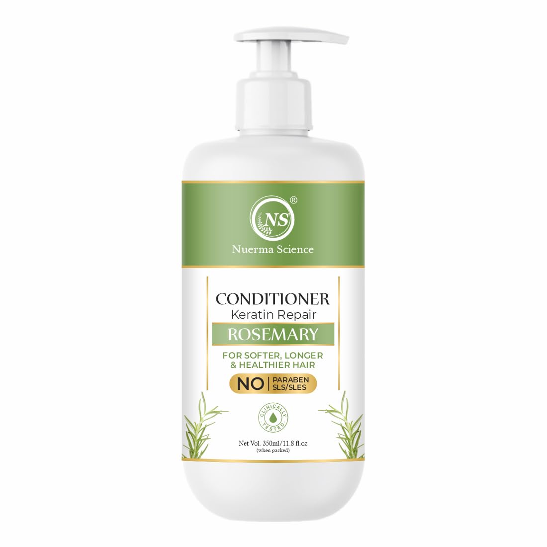 Nuerma Science Keratin Repair Rosemary Hair Conditioner for Softer, Longer & Healthier Hair