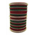 Handmade Silk Thread Bangle Maroon and Green Color